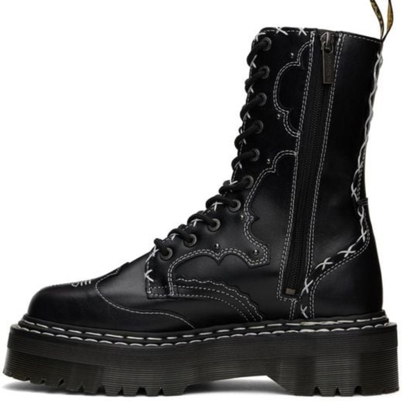 Dr. Martens Men\'s Jadon Hi LIMITED EDITION x Gothic Americana Black Wanama RARE! main image 9